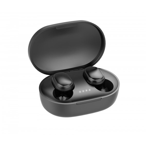 Wholesale Bluetooth 5.0 True TWS Wireless Mini Earbuds Pods Buds Headset with Portable Charger A6S (Black)